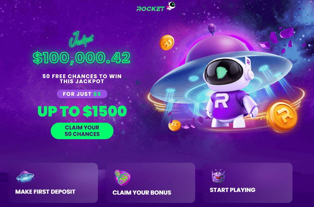 Claim your Casino Rocket $5 offer